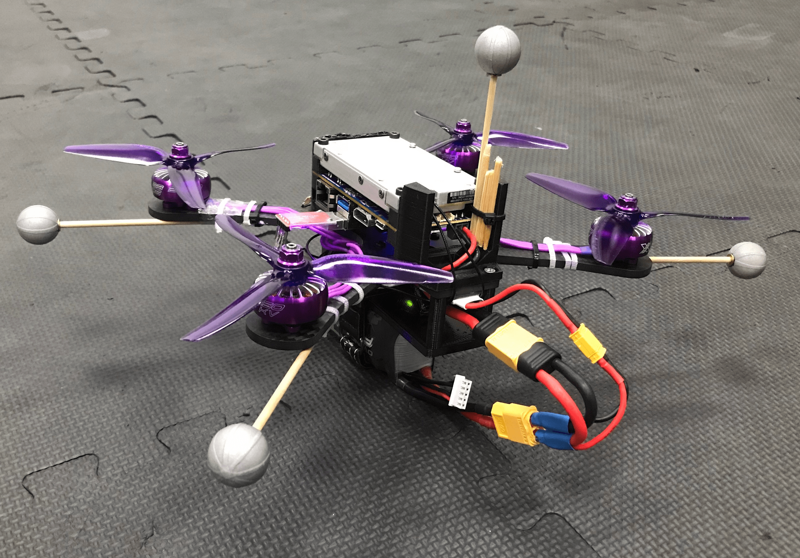 Custom quadrotor platform with Jetson TX2