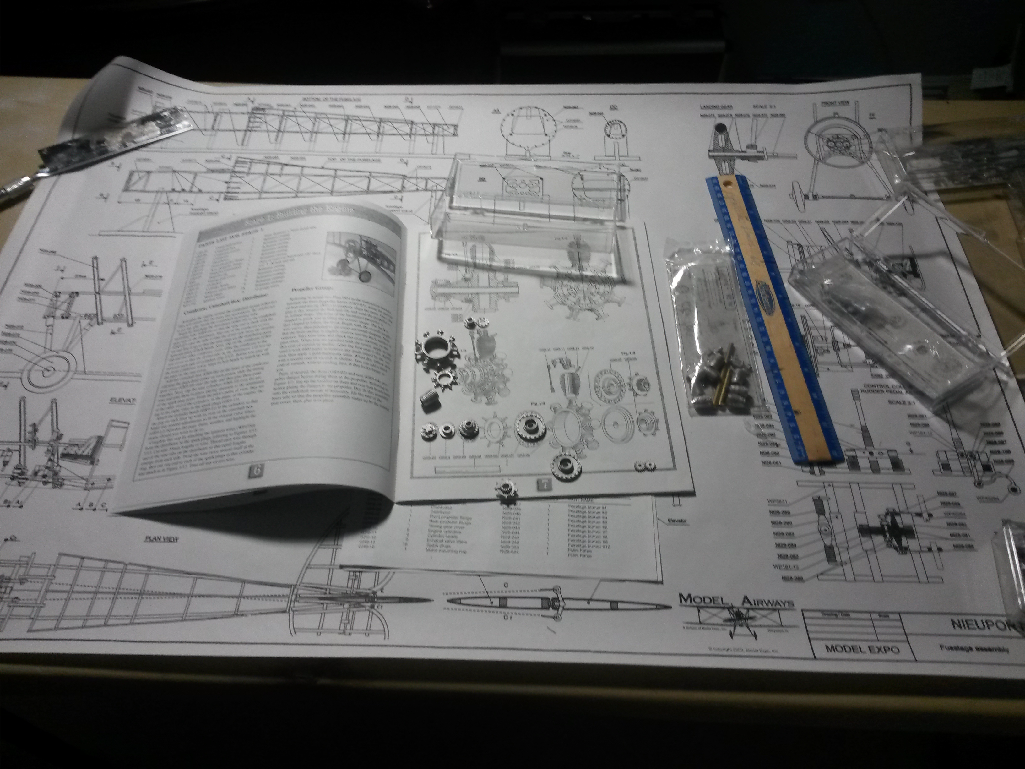 Nieuport 28 build progress