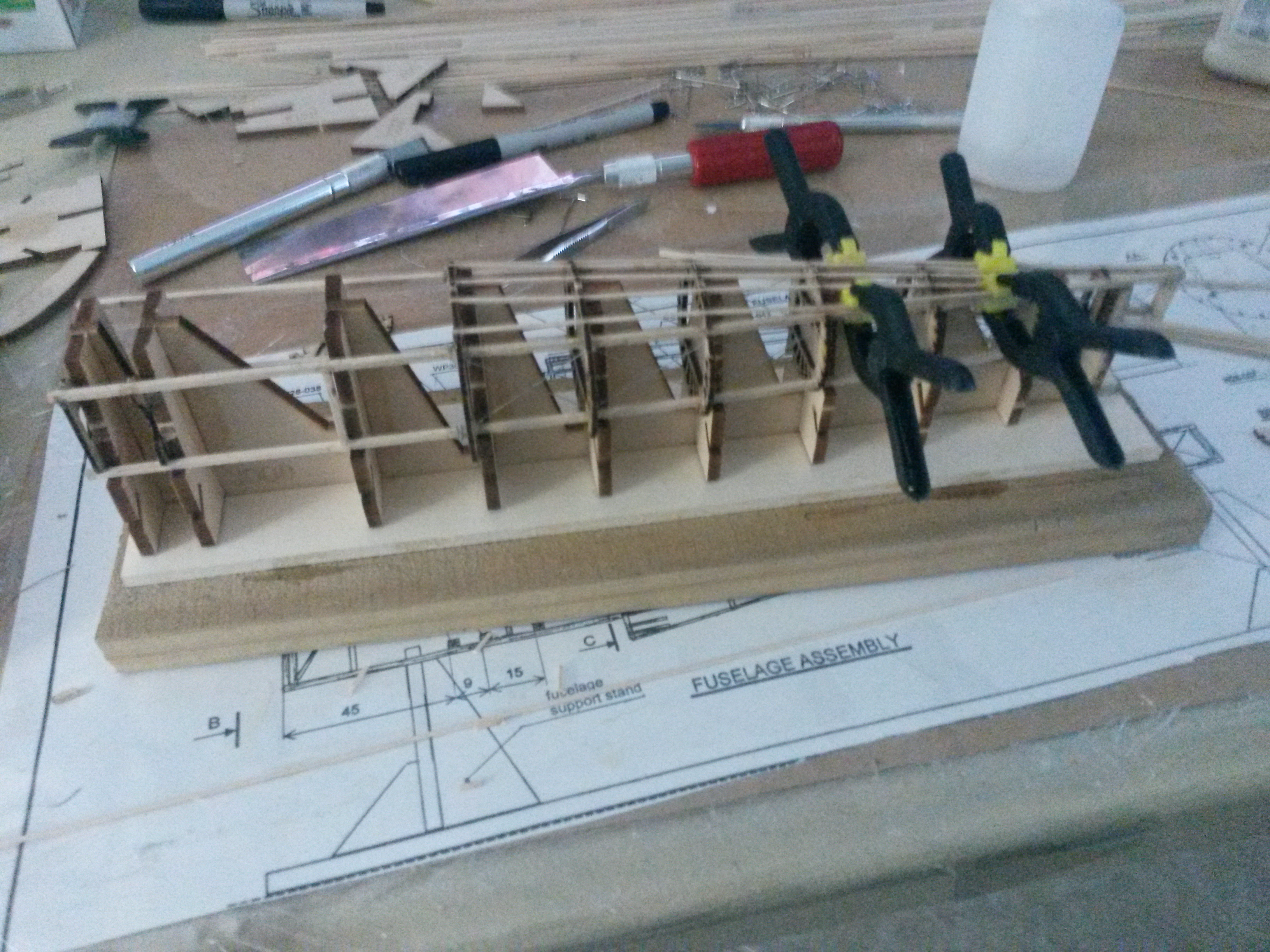 Nieuport 28 build progress