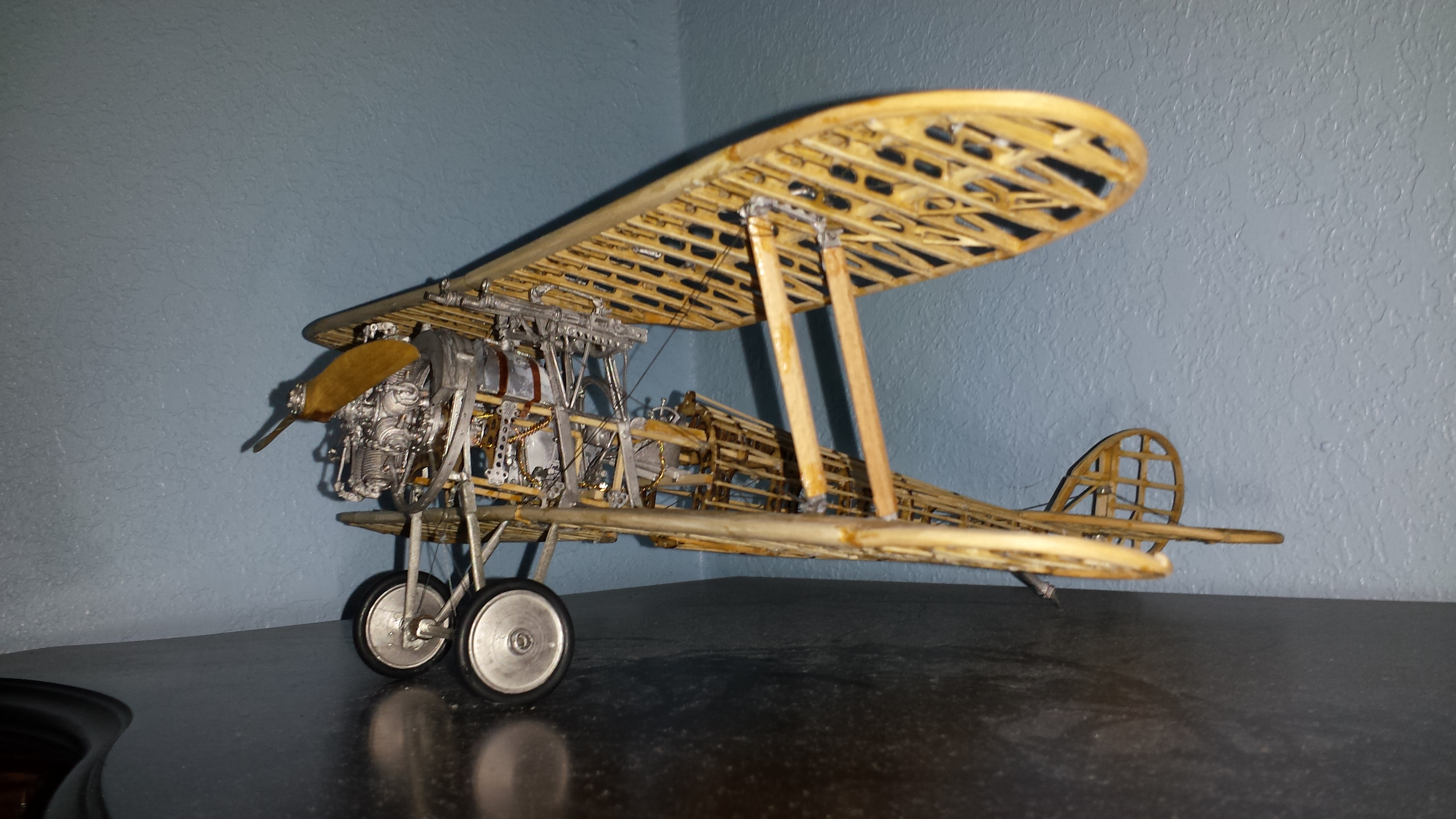 Completed Nieuport 28 RC airplane