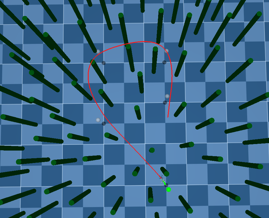 Safe RL navigation through forest environment